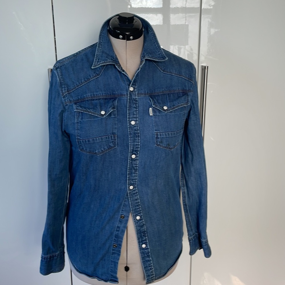 883 POLICE Denim Jacket in Blue Size-3